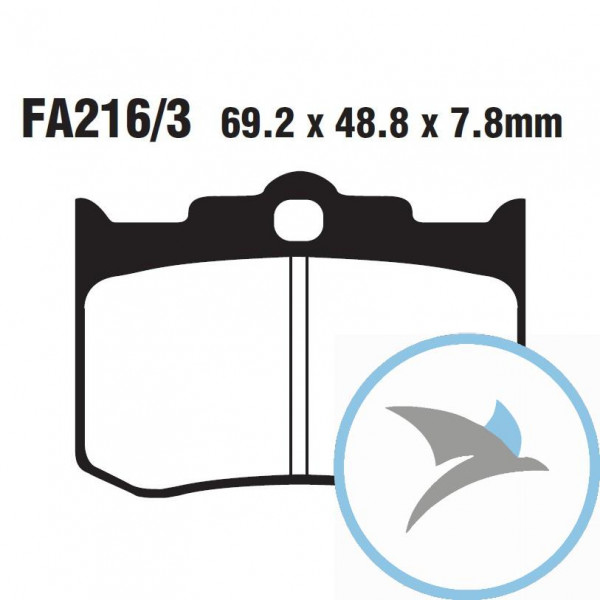 Bremsklotz Semi-Sinter V EBC - FA216/3V