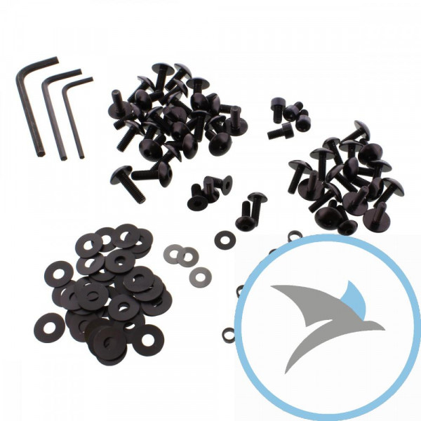 VERKLEID Schraube Satz Pro Bolt alu schwarz - FKA286BK