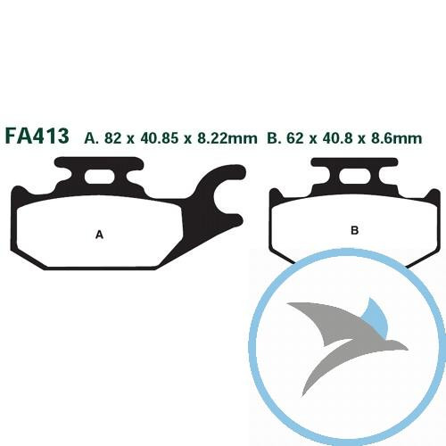 Bremsklotz Standard EBC - FA413TT