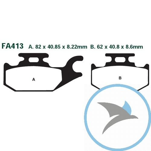 Bremsklotz Standard Scooter EBC - SFA413