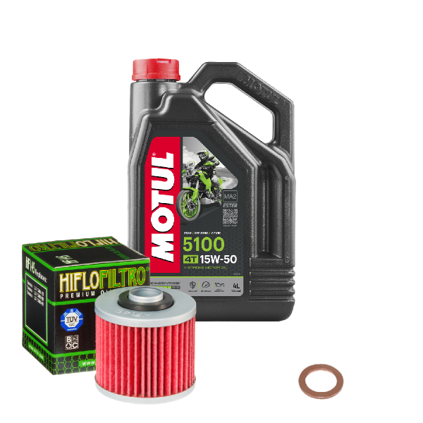 Yamaha TDM 850 H Service Kit Ölwechsel Öl Motul 5100 15W50 Ölfilter